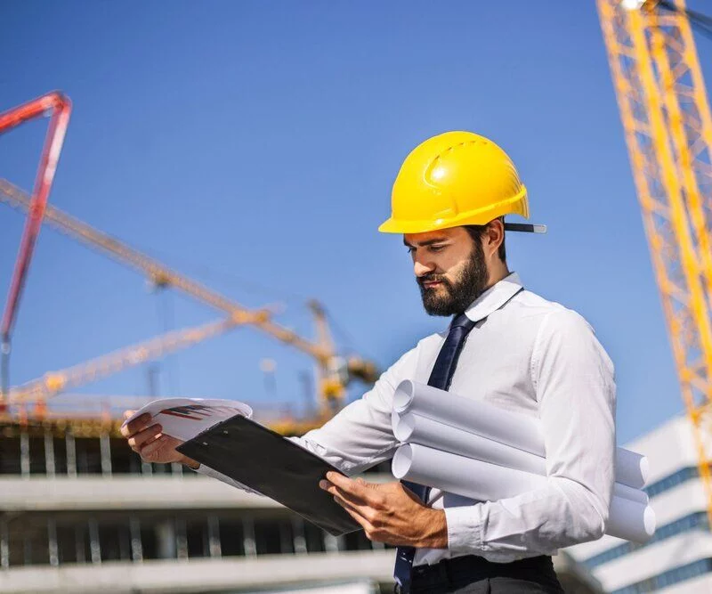 Il capocantiere è stressato senza la telecamera di cantiere